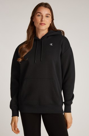 Relaxed Fit Hoodie with Back Logo
