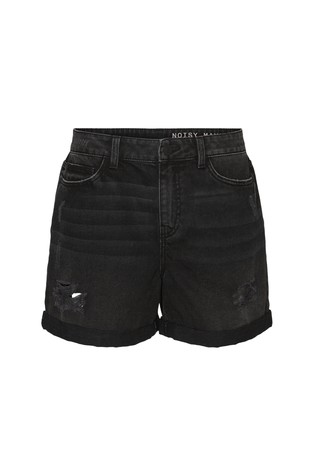 NOISY MAY NMSMILEY denim kratke hlače Črna - Black 7