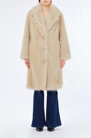 Plašč iz umetnega krzna