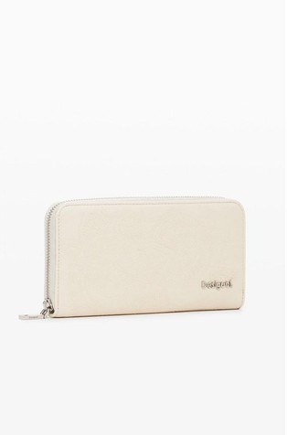 Embroidered floral wallet
