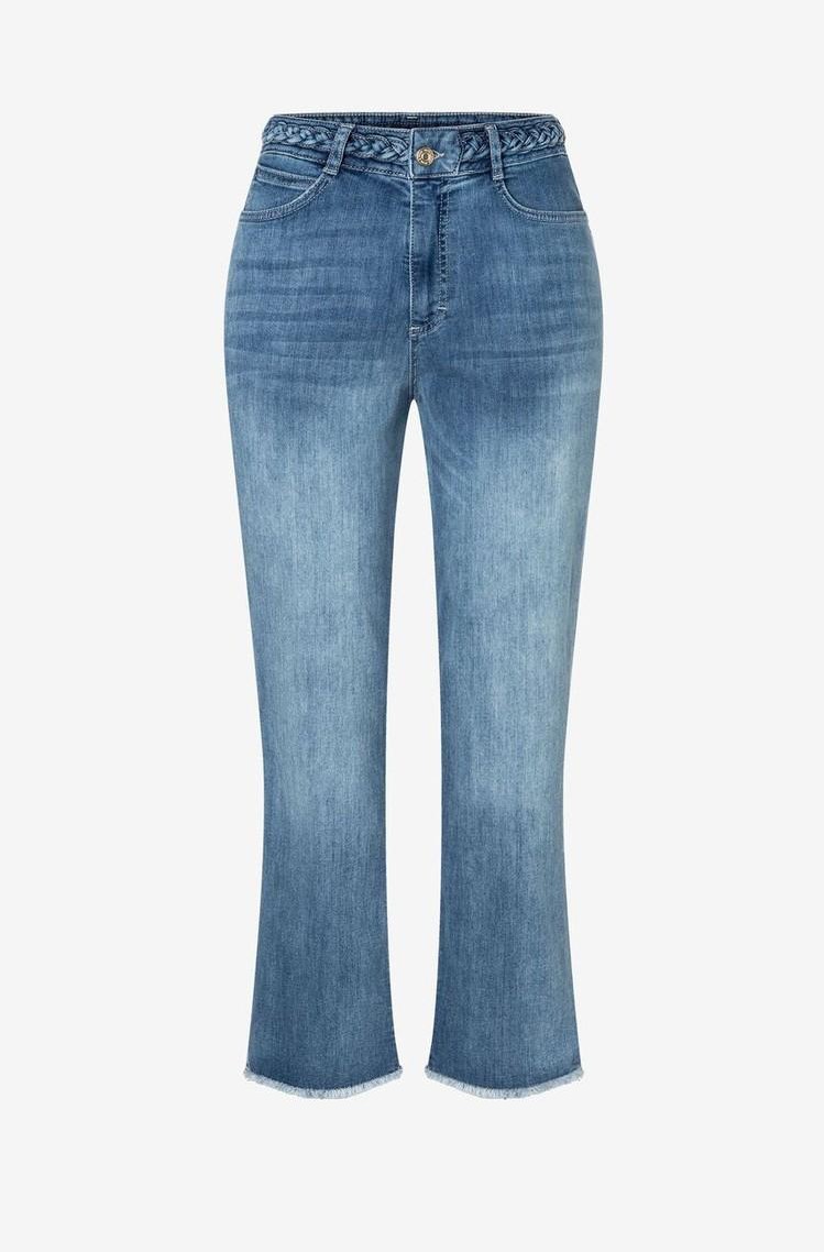 MORE &amp; MORE Cropped fit jeans hlače Modra - Blue 