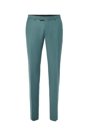 Slim fit hlače iz raztegljive volnene mešanice