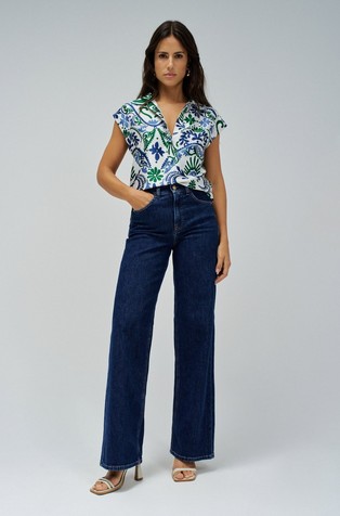 SALSA JEANS Viskozna bluza s cvetličnim vzorcem Večbarvna - Pearl / Multi 4