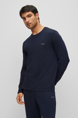 Stretch-cotton Regular-fit T-shirt with Embroidered Logo