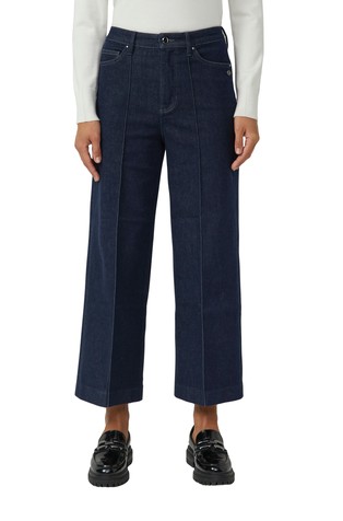 Culotte jeans with high rise