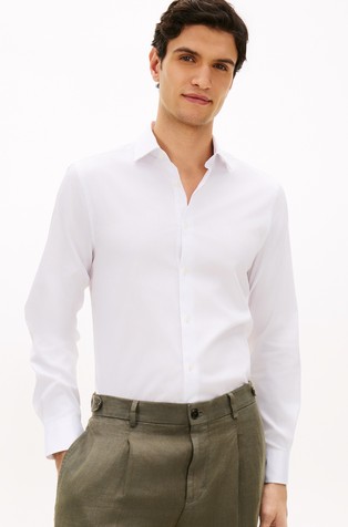 New York Label TH Flex Slim Twill Shirt