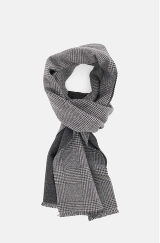 Scarf in Wool Cashmere with Prince of Wales Check
