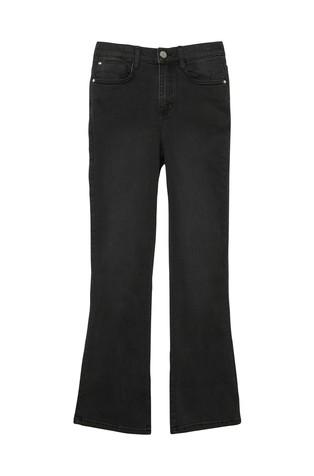 High rise jeans with flared legs