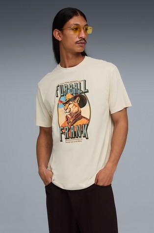 House of Graphics relaxed fit bombažna majica s kratkimi rokavi