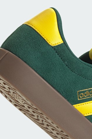 ADIDAS VL Court 3.0 Suede Shoes Collegiate Green / Yellow / Gold Metallic 7