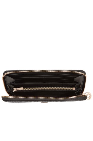 TOMMY HILFIGER TH Monogram Zip-Around Wallet Black 3
