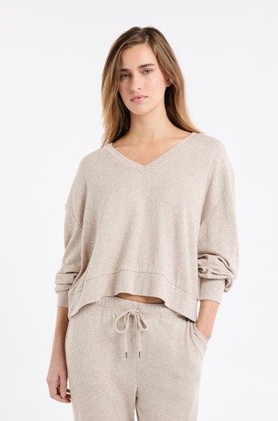 Javier V-neck Pyjama Sweatshirt