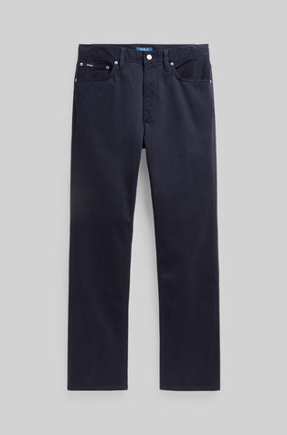 RALPH LAUREN Sullivan slim raztegljive hlače Modra - Blue 5