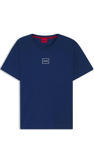 Relaxed fit bombažna majica z logotipom