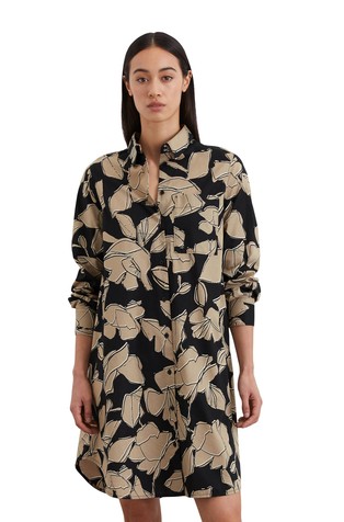 Relaxed fit vzorčasta srajčna obleka iz bombaža in Tencel™ liocela