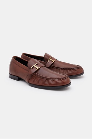 TOD'S T Timeless leather loafers Brown 2