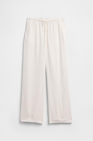 Kids Relaxed fit Pull-On Wide-Leg Linen-Blend Pants
