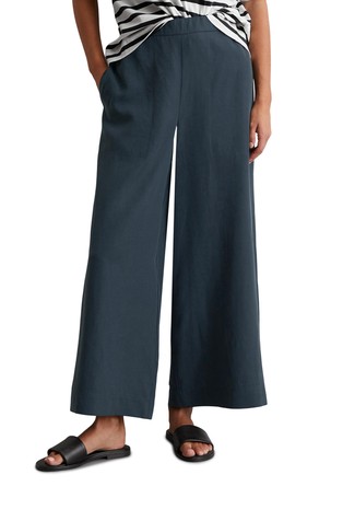 Wide cropped made from TENCEL™ Lyocell-linen mix