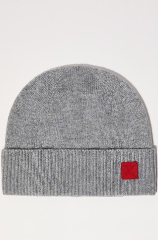 Wool and cashmere beanie hat
