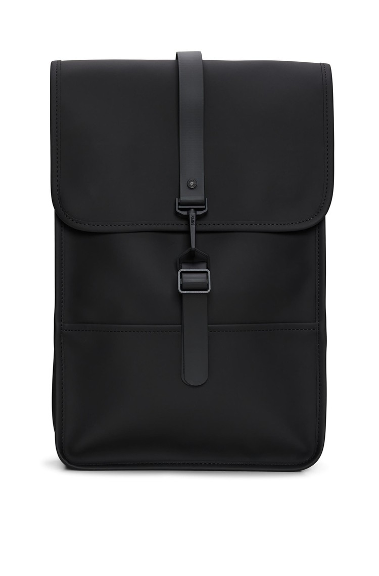 RAINS Mini Unisex Waterproof Backpack Black 