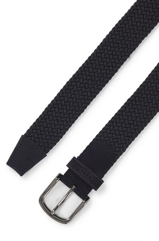 HUGO BOSS Woven belt with suede trims Dark Blue 2