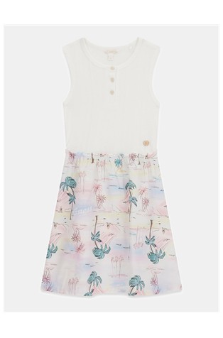 Obleka iz kombinacije tkanin