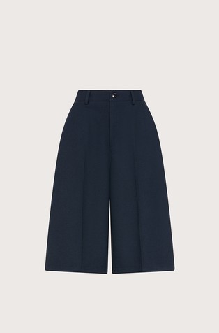 Gabardine split skirt