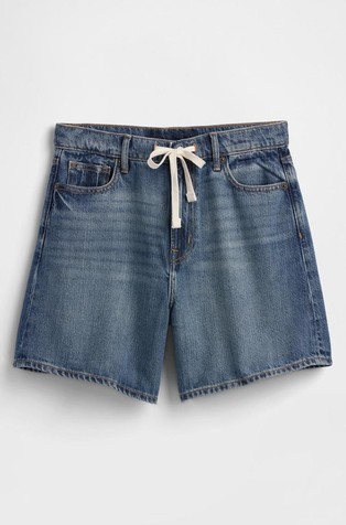 GAP Denim shorts with drawstring Dark Wash 5