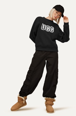 Relaxed fit logo pulover