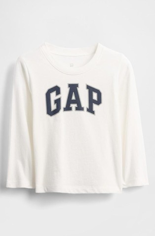 Gap logo majica z dolgimi rokavi za malčke