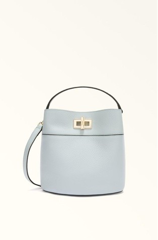 Mini usnjena bucket torbica