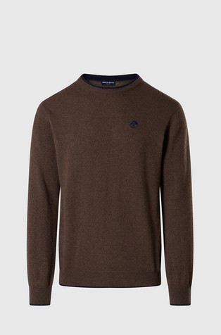 Wool-blend crew-neck sweater