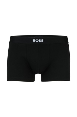 Two-pack of stretch-cotton trunks with logo waistbands