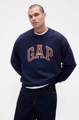 Gap logo moški oversized pulover