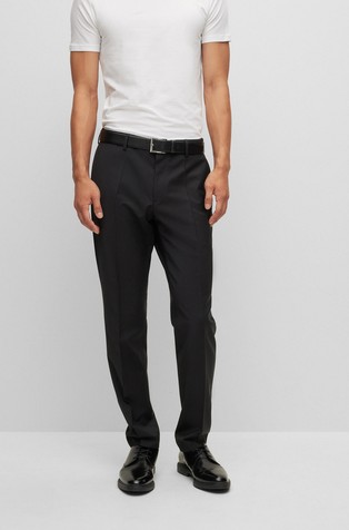 Slim-fit trousers in a wool blend