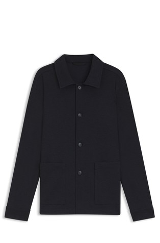 Relaxed fit srajčna jakna iz raztegljive tehnične tkanine