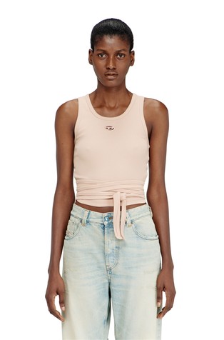 Crop top s trakovi za zavezovanje