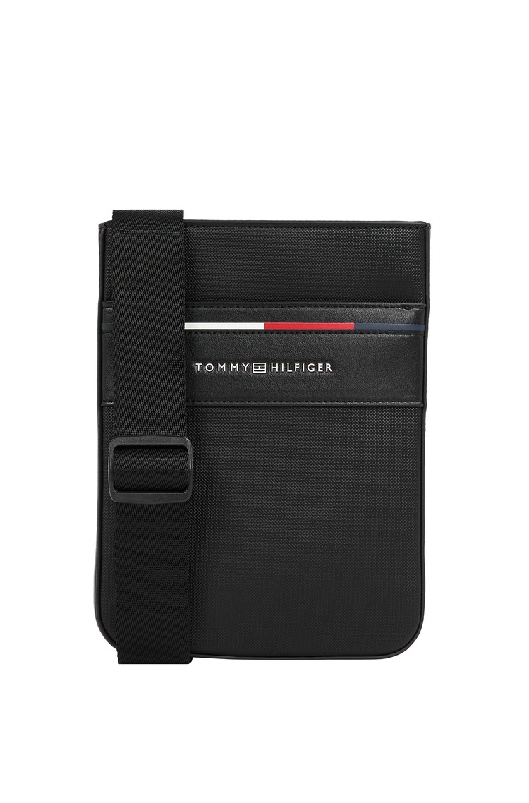 TOMMY HILFIGER Logo torba za čez ramo Črna - Black 
