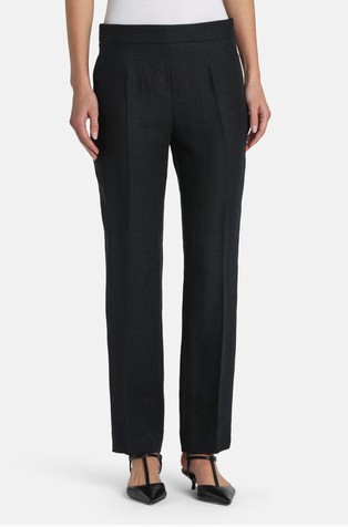 Cigarette fit linen pants