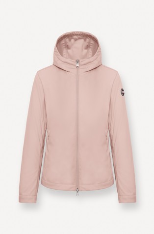 Softshell water-repellent hooded jacket