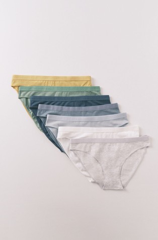 Paket 7 spodnjih hlačk iz raztegljivega bombaža