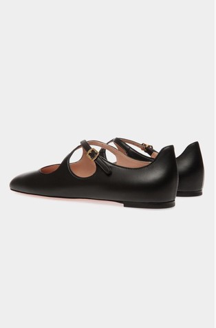BALLY Ballet Flats in Leather Black 3