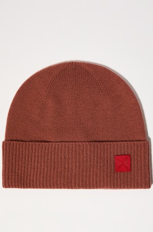 Wool and cashmere beanie hat