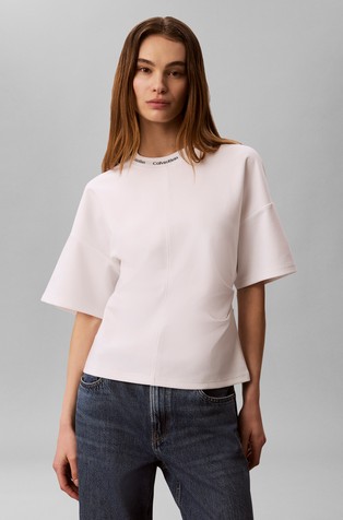 Logo Jacquard Boxy T-Shirt