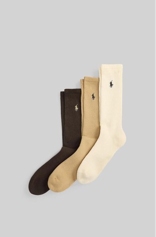Cotton-blend Crew Sock 3-pack