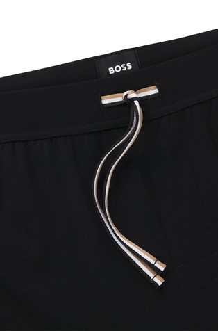 HUGO BOSS Stretch-cotton pyjama shorts Black 2