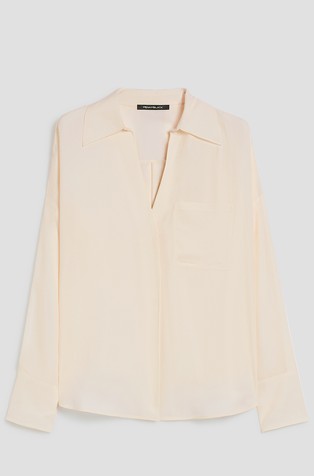 Regular fit shirt in blend with silk