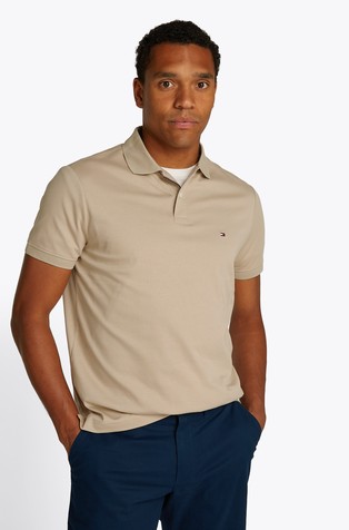 Regular fit polo majica iz interlock tkanine