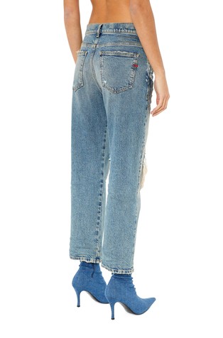 DIESEL Boyfriend jeans hlače - 2016 D-AIR 007M8 Modra - Medium Blue 2