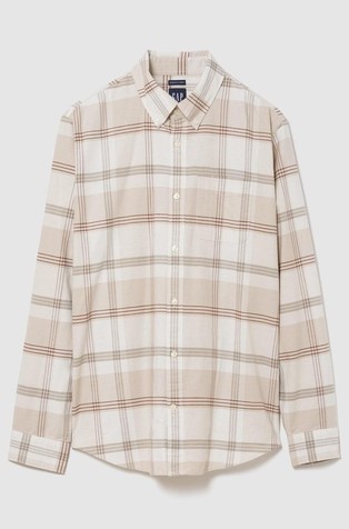 Plaid Oxford Button-Down Shirt